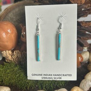 925 Sterling gorgeous turquoise earrings